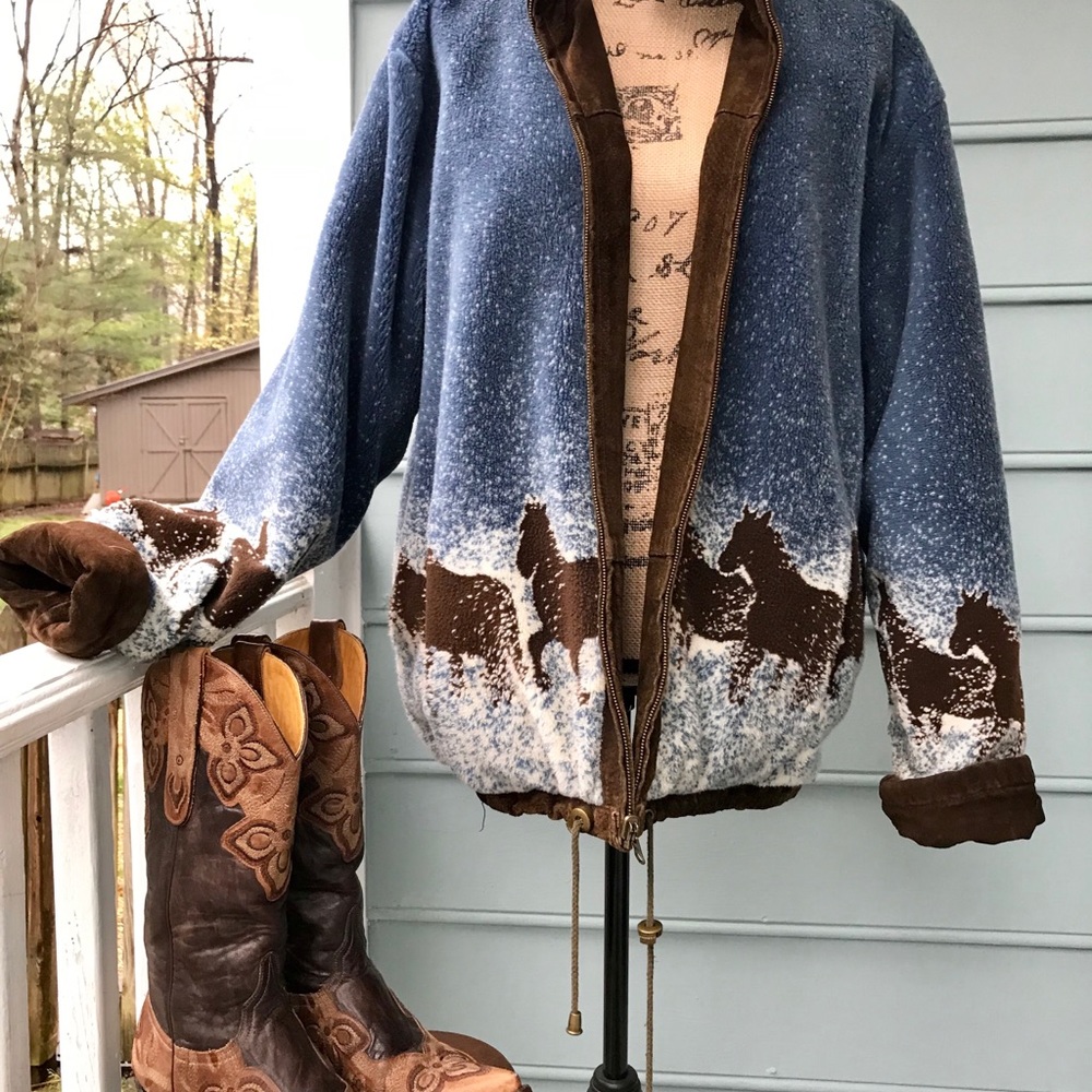 Reversible leather jacket - Picture 5 of 8